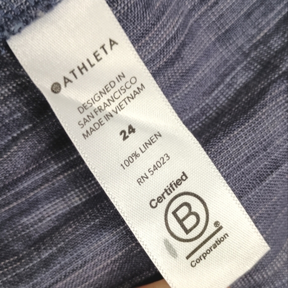 NWT Athleta Cabo Linen Textured 4" Short Plus Size 24W - Picture 9 of 9